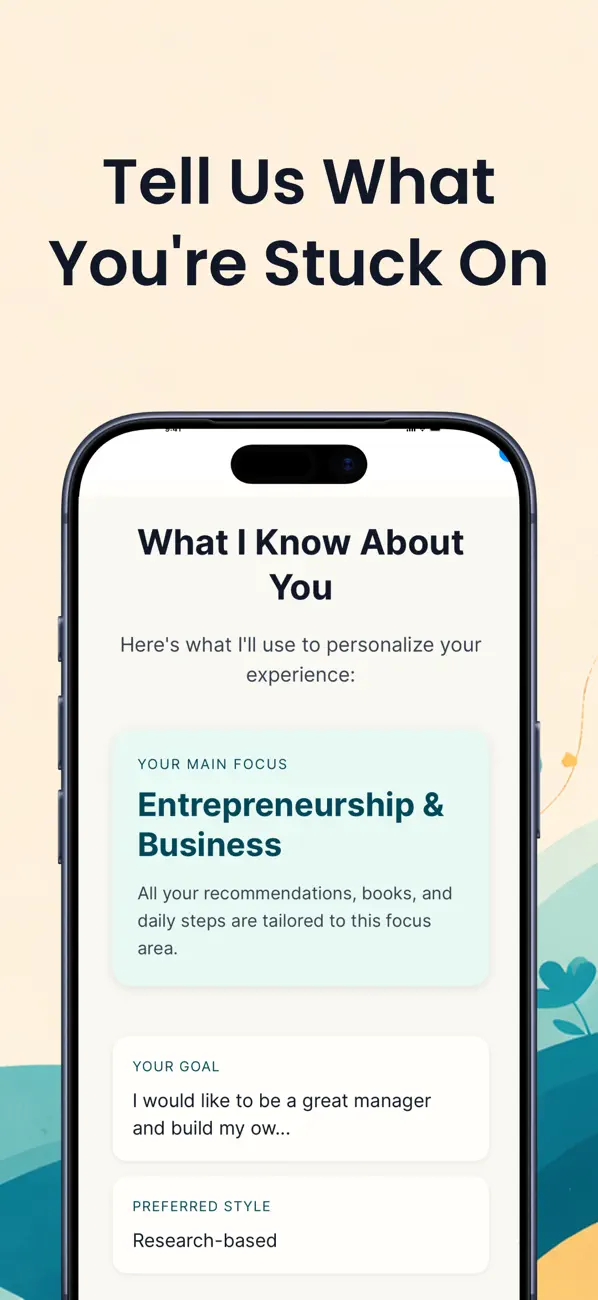 Screenshot #2 pour Mentorist: Learn, Act Achieve