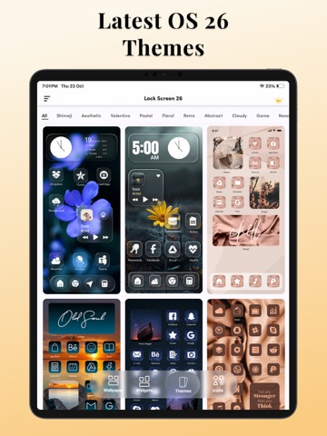 Lock Screen 26: Widgets & Icon iPad screenshot
