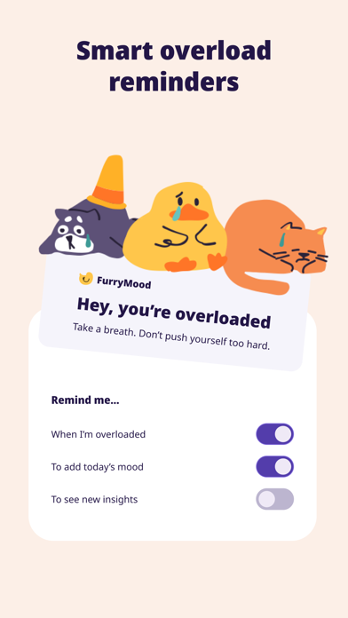 Furry: stress monitor watch Screenshot