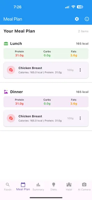 NutritionTrak screenshot 2