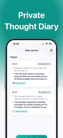 CBT Thought Diary - MindPivot Screenshot 5 of 5