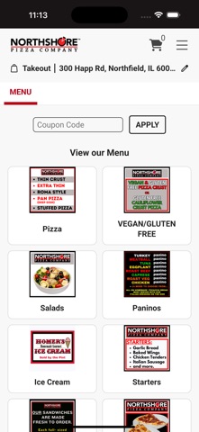 Northshore Pizza app screenshot 2