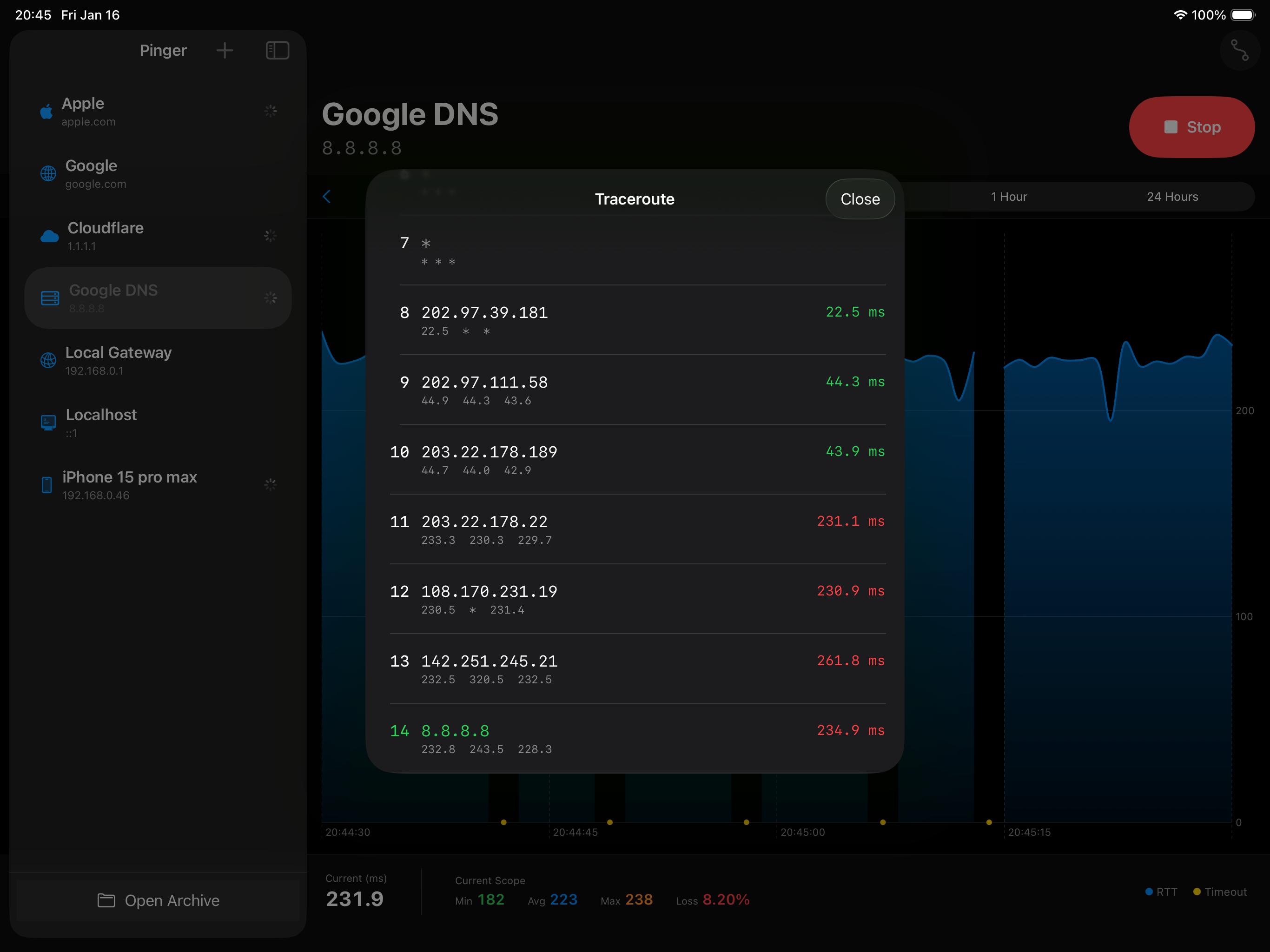 Pinger - Network Monitor screenshot 7