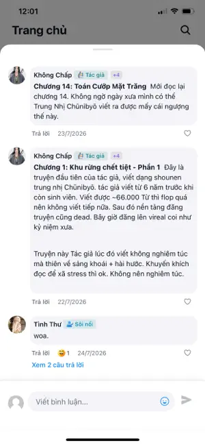 Vireal: Đọc và viết truyện screenshot 1