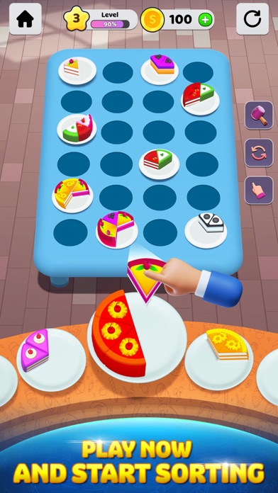 Cake Sort 3D Sorting Game Screenshot