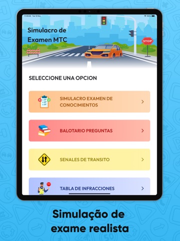 MT Simulacro de examen 2024 iPad screenshot