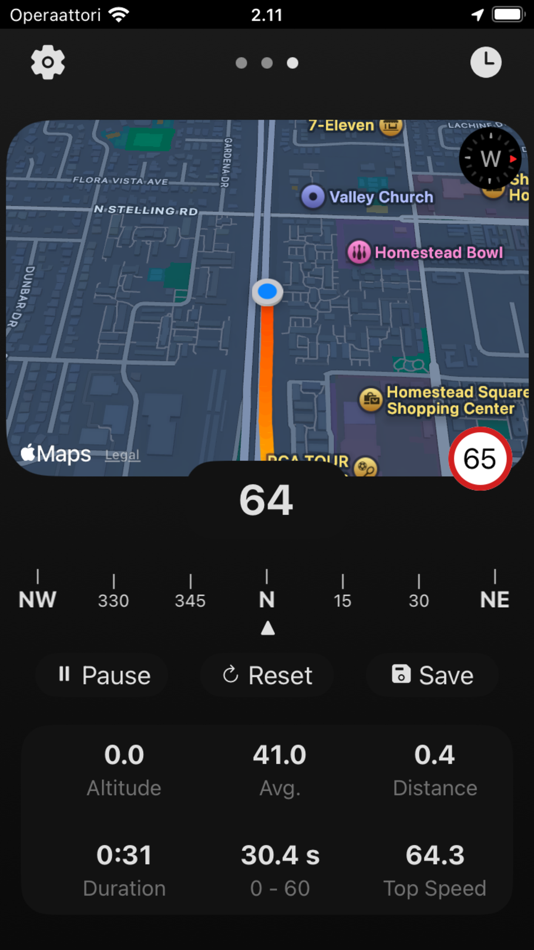 #2. Speedometer ^ (iOS) 由: Joel Tikkanen