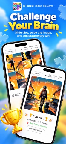 15 Puzzle: Sliding Tile Game Screenshot 1 of 3