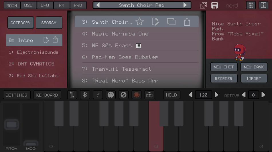 #3. NERD Synth A2x (iOS) Podle: AudioKit Pro