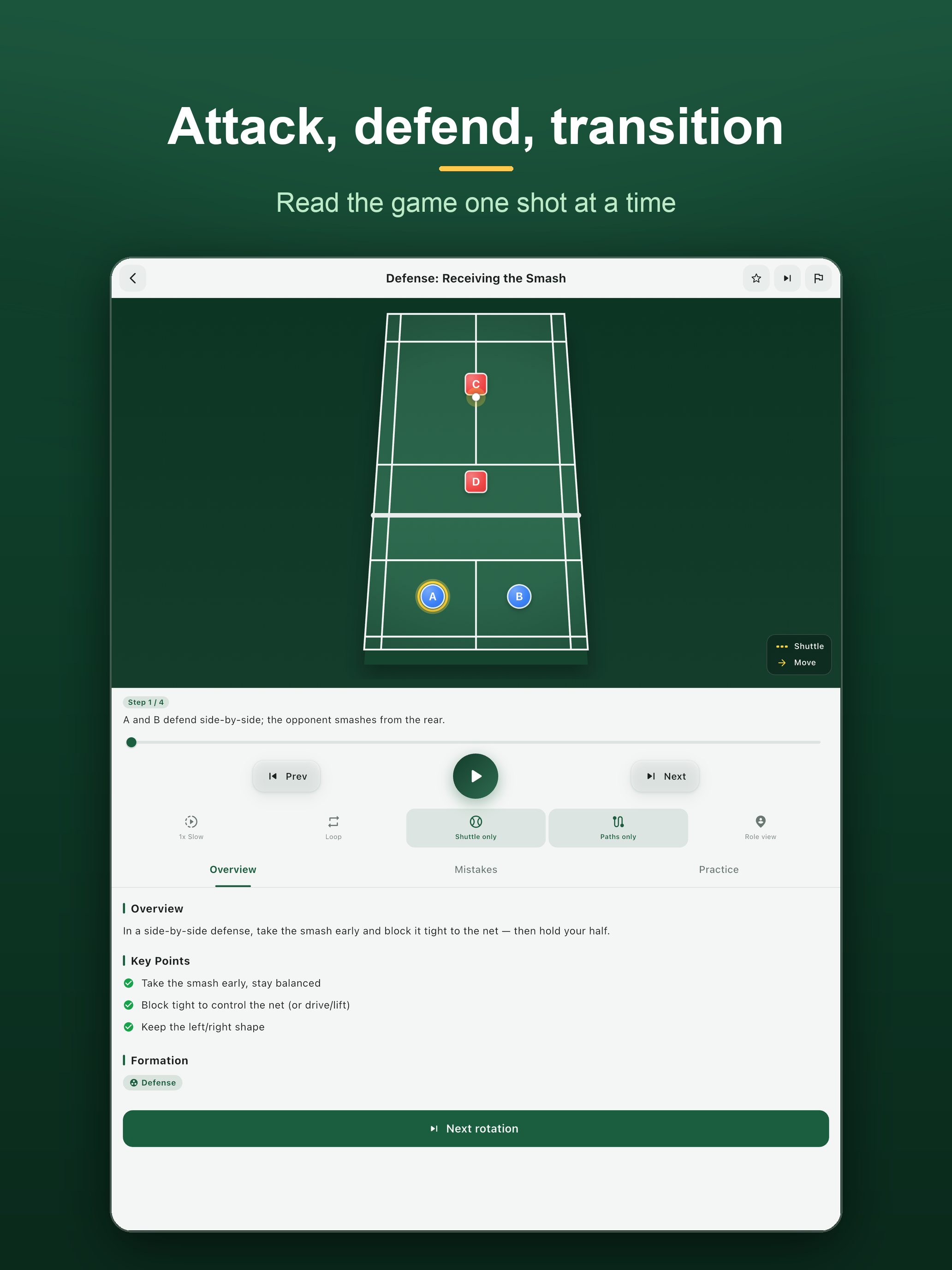 Badminton Rotation screenshot 8