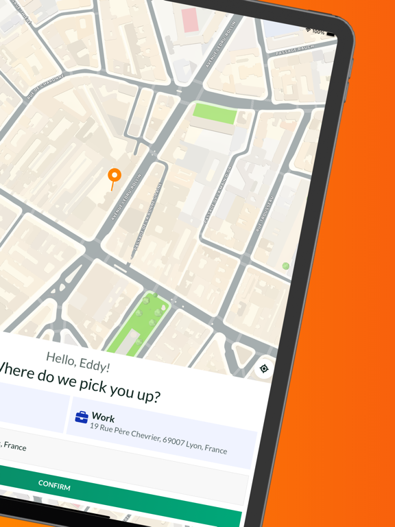 Allocab VTC et Taxi Moto iPad screenshot 2 - Travel app