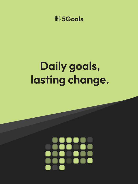 5Goals - Daily Goal Tracker iPad screenshot 1 - Productivity app
