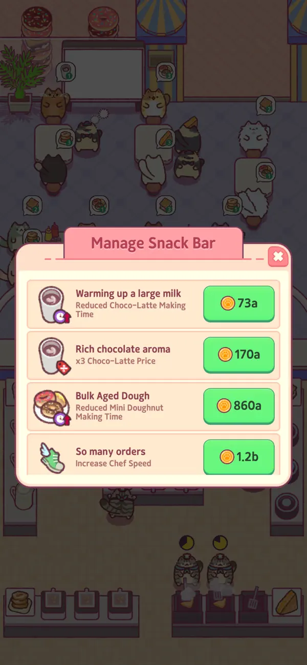#5. Cat Snack Bar: Food Games (iOS) Tekijänä: treeplla Inc.