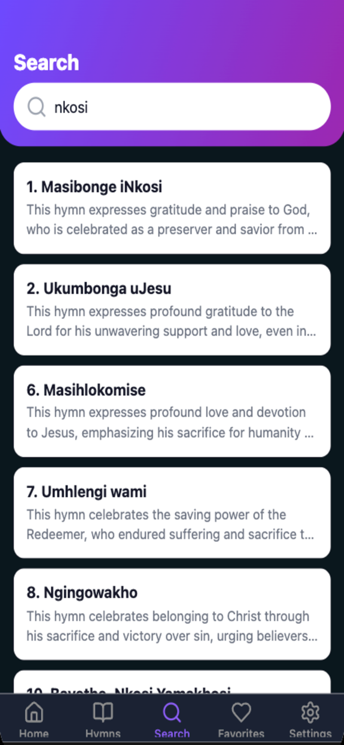 Icilongo Zulu Hymns