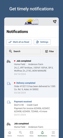 Farmers Cooperative Portal iPhone screenshot