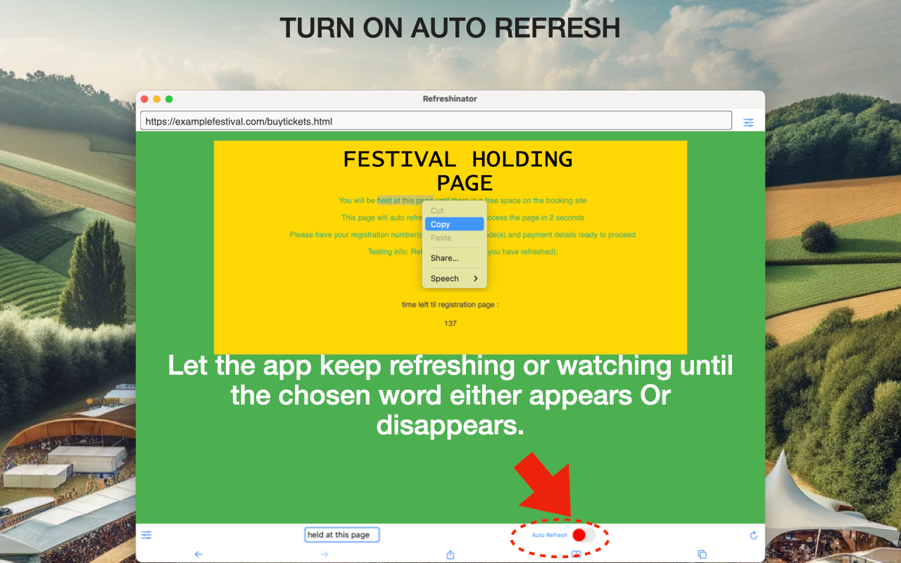 Refreshinator - Auto Refresh
