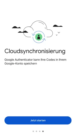 Screenshot von Google Authenticator auf dem iPhone 4