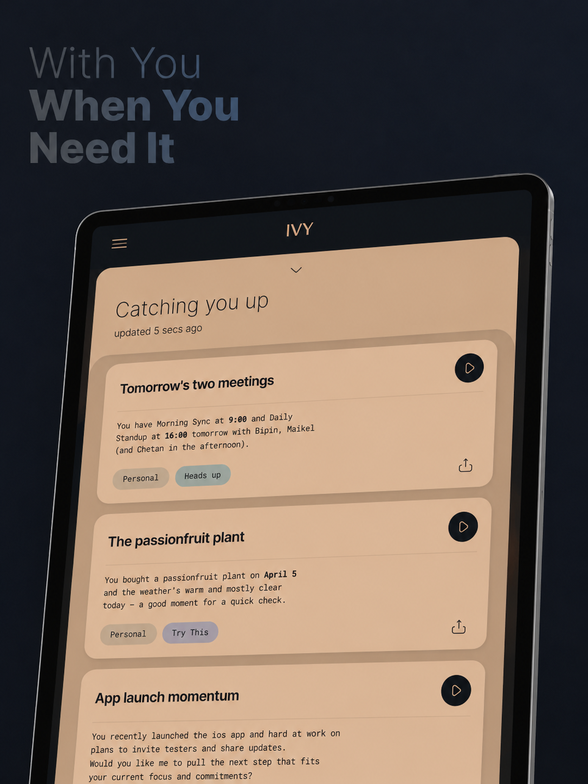 In Ear Voice: Personal AI