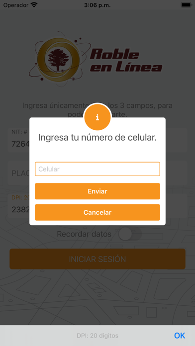 Roble Asistencia Screenshot