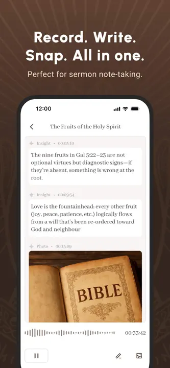 Bible Noteのスクリーンショット（3/8）