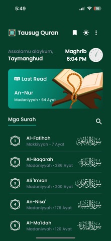 Tausug Quran screenshot
