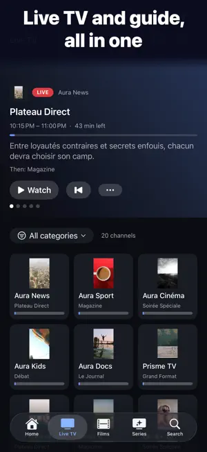 AuraTV: IPTV Player & AI screenshot 4