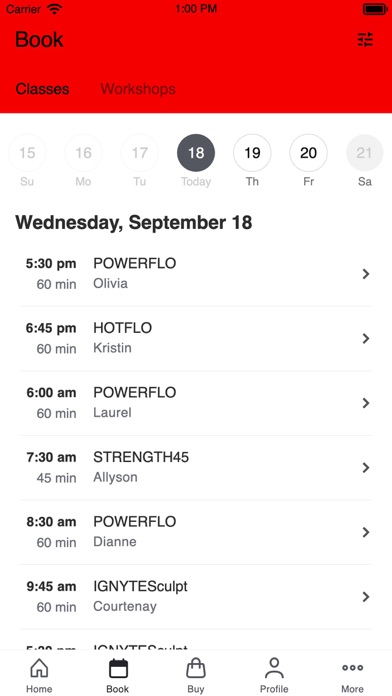 IGNYTE YOGA Screenshot