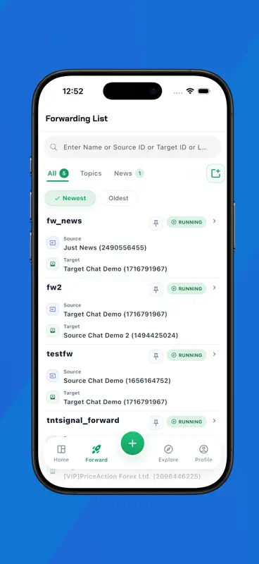 AutoForward For Telegram screenshot 9 of 10