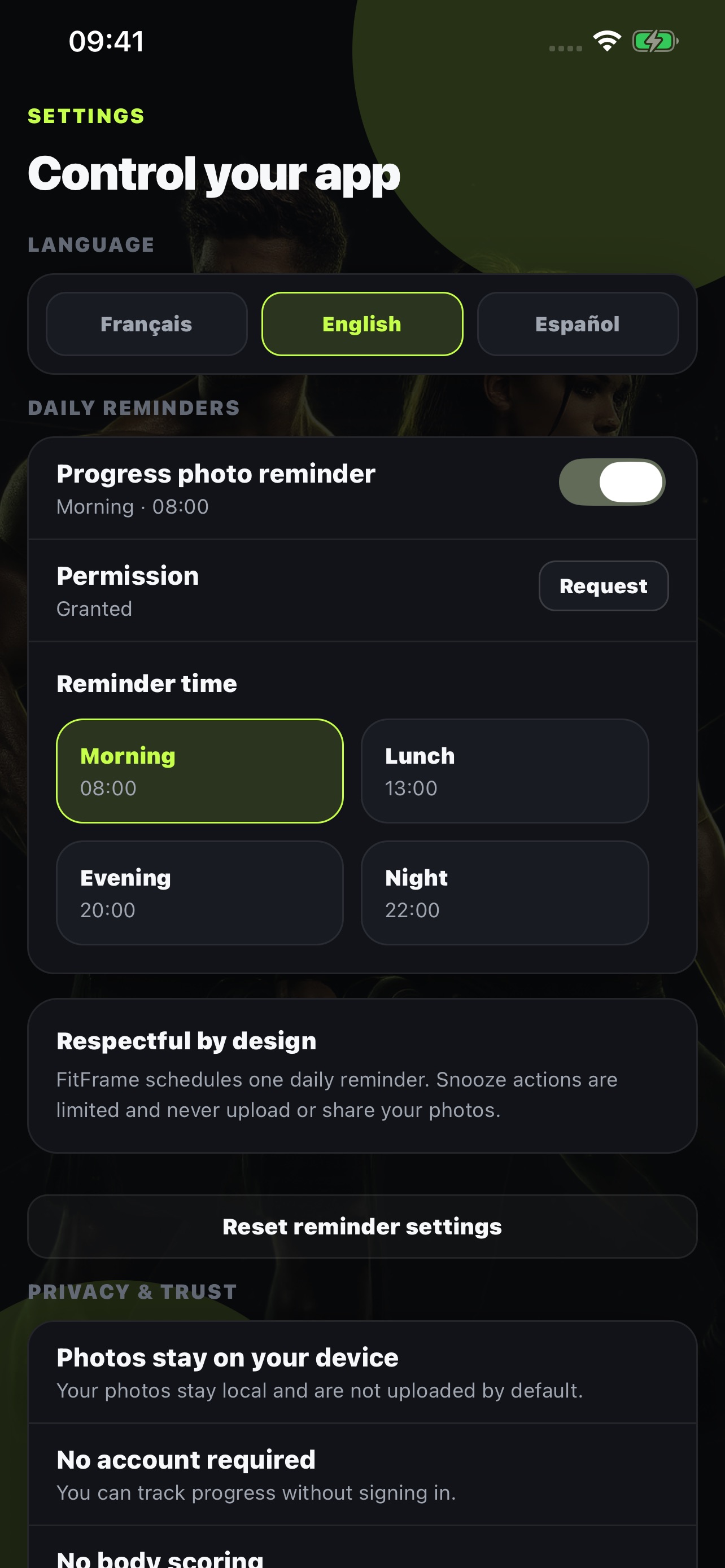 Screenshot 6 of FitFrame: Progress Photos