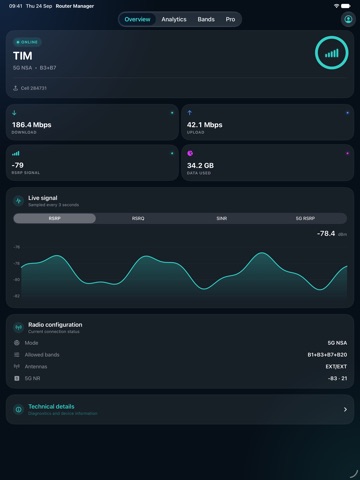 LTE Manager Screenshot 1