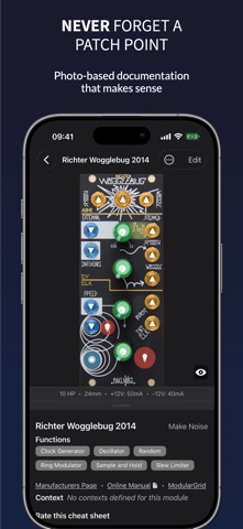RackDocs - Eurorack Reference iPhone screenshot