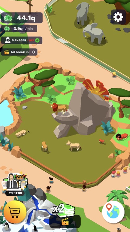 Idle Zoo Tycoon 3D screenshot-4