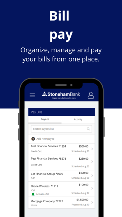 StonehamBank Mobile Screenshot