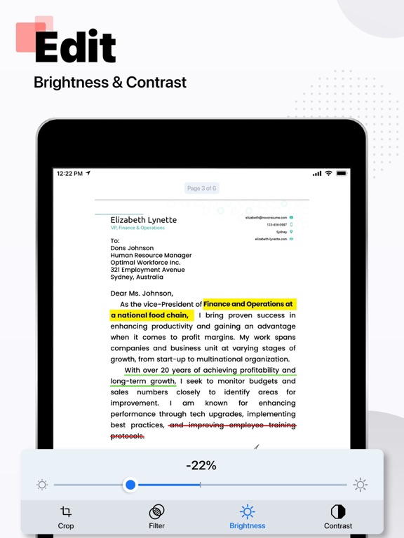 PDF Scanner・Doc Scanner App iPad screenshot 4 - Productivity app