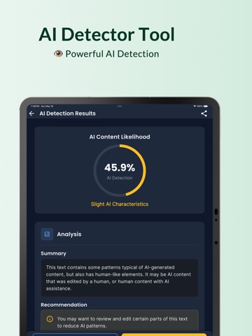 AiGuard: AI Detector & Rewrite iPad screenshot