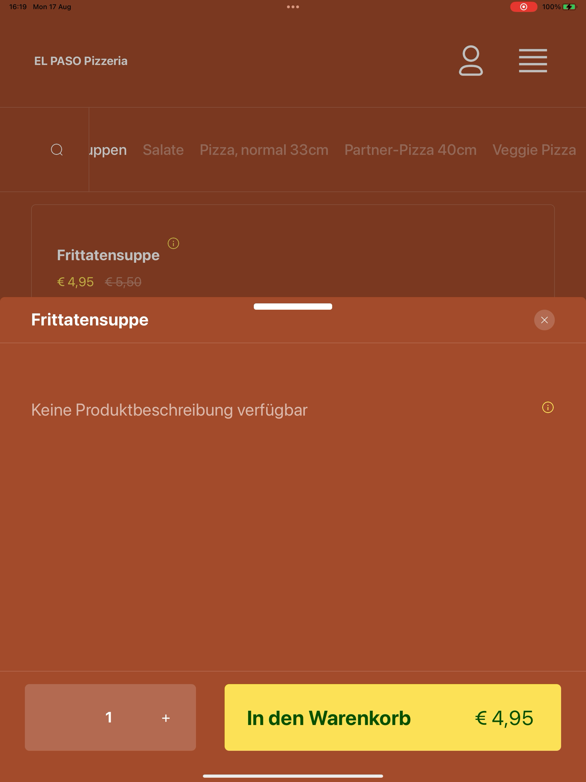 EL PASO Pizzeria screenshot 16