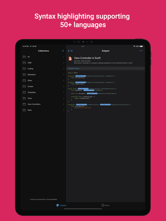 Screenshot #6 pour Snippety - Snippets Manager