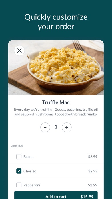 Homeroom Mac and Cheese iPhone screenshot 2 - Food & Drink app