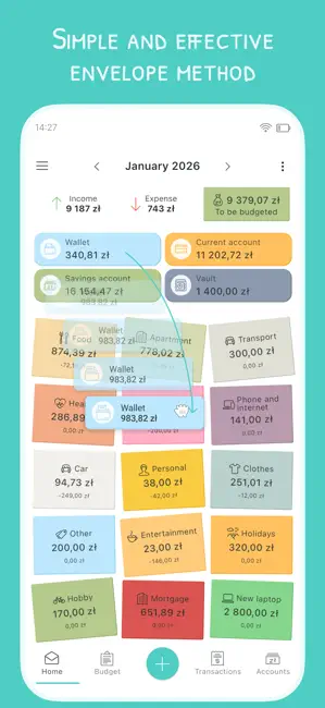 4grosze - Envelope Budgeting iPhone screenshot 1