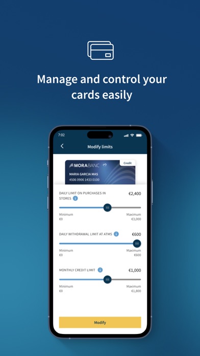 MoraBanc iPhone screenshot 6 - Finance app