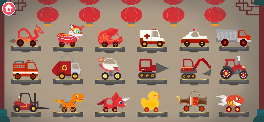 恐龙碰碰车 - 赛车和汽车儿童应用 截图