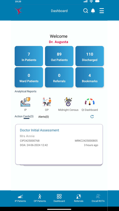 KIMS EHR Screenshot