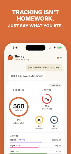 Shervy AI: Calorie Macro Coach screenshot 2