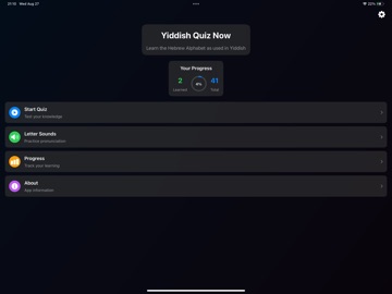 Yiddish Quiz Now iPad screenshot