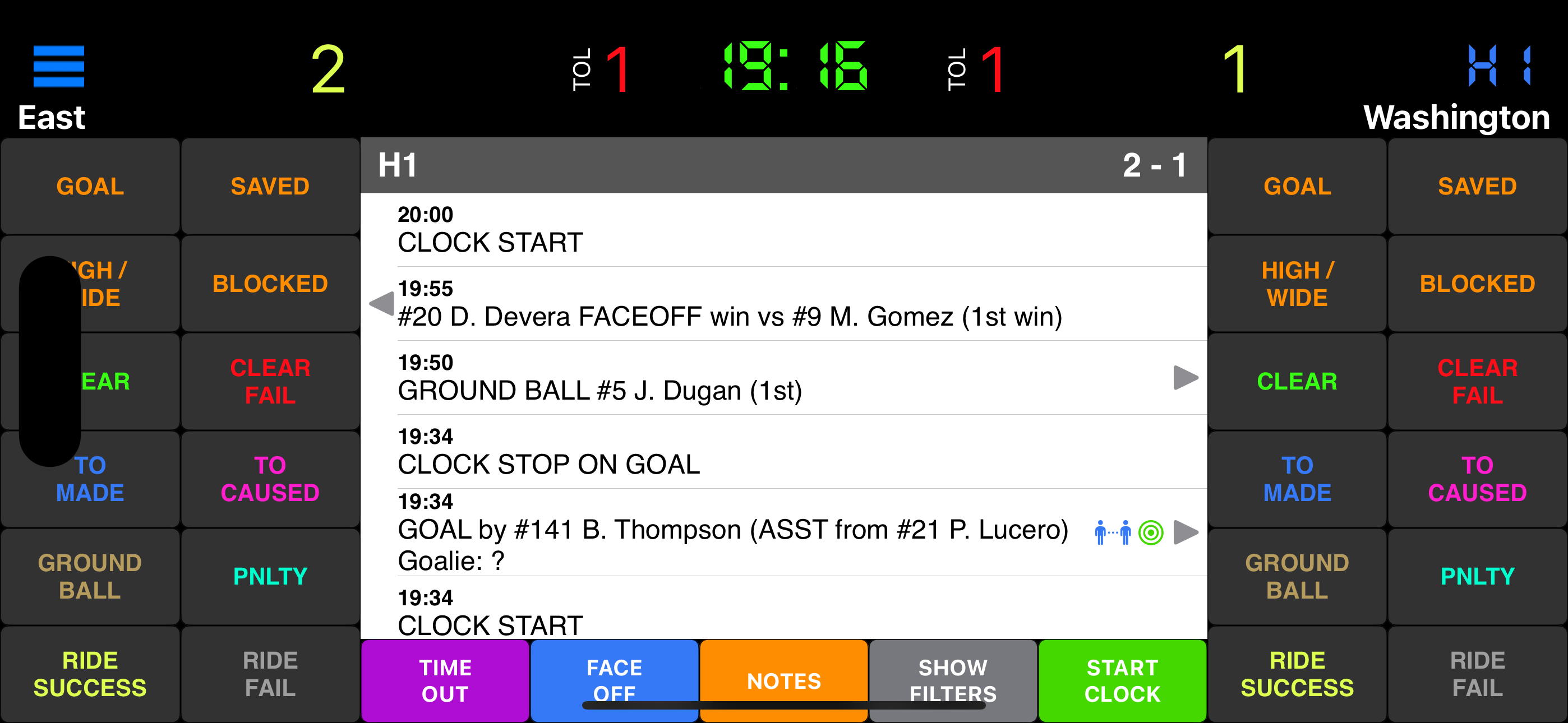 Lacrosse Scorebook+
