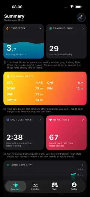ApneaStudio: Breath Hold Coach screenshot 1