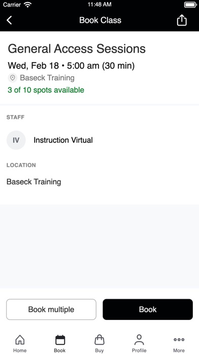 Screenshot #3 pour Baseck Training Members App