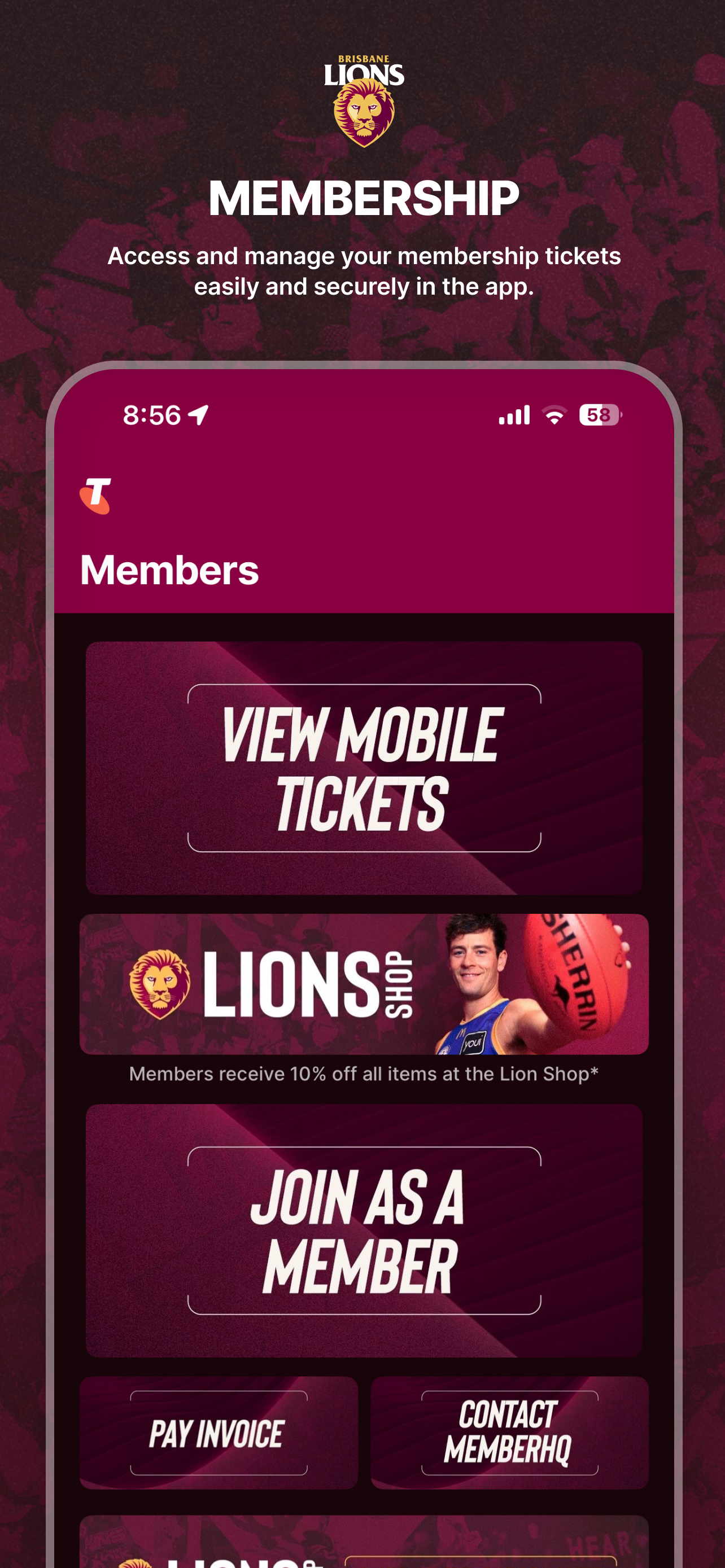 Brisbane Lions Official App screenshot 5
