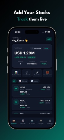 AI Stocks: Tracker & Analysis screenshot