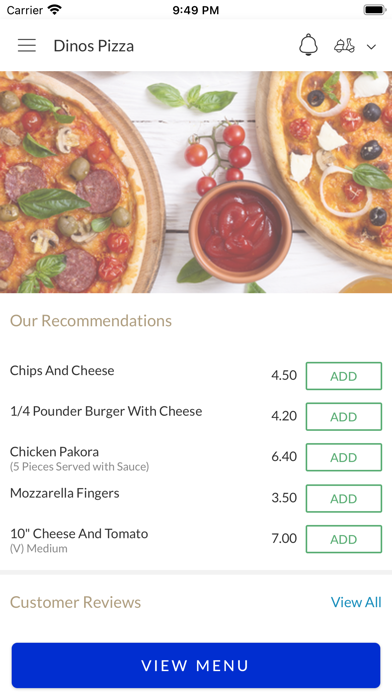 Dinos Pizza Montrose Screenshot